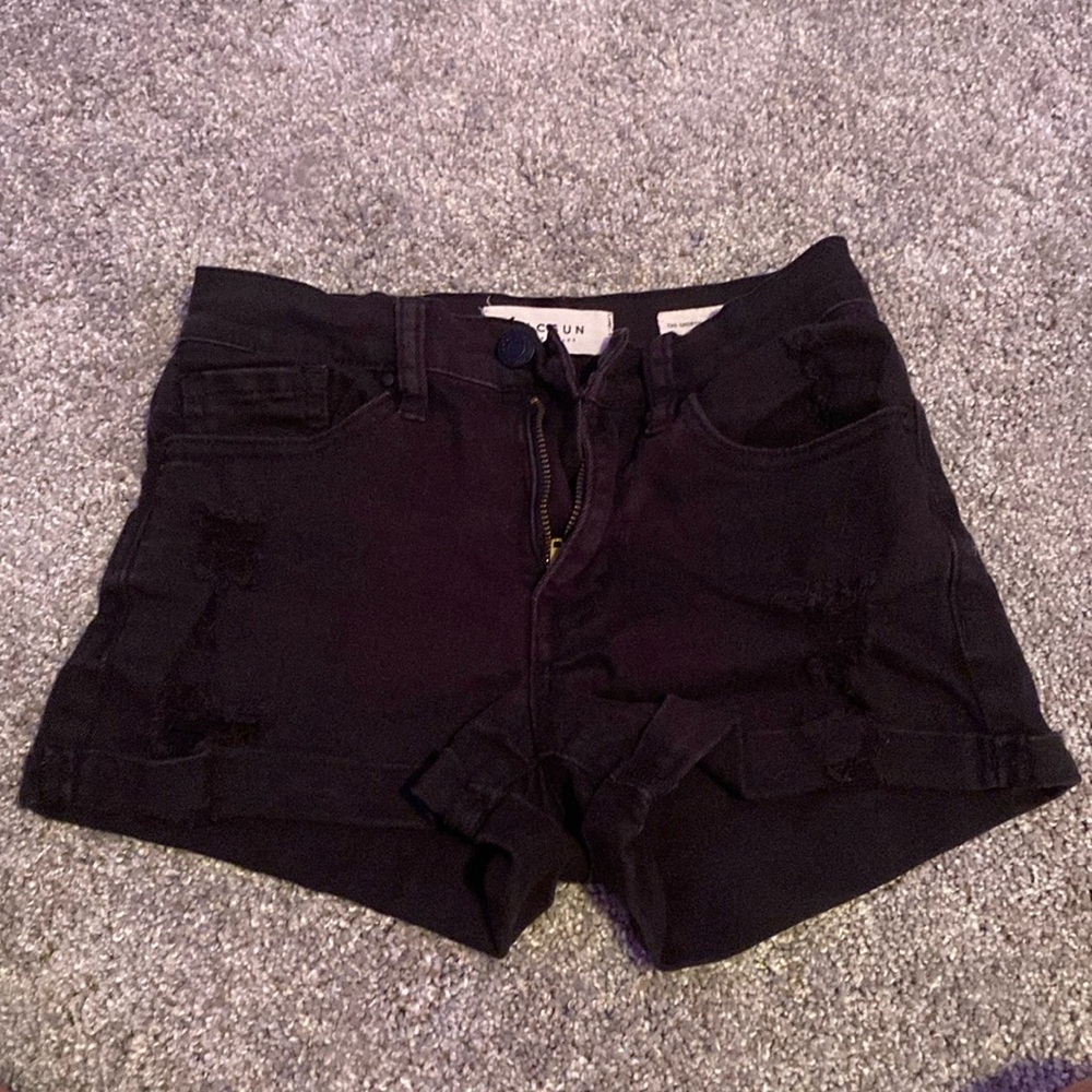 Pacsun black jean shorts